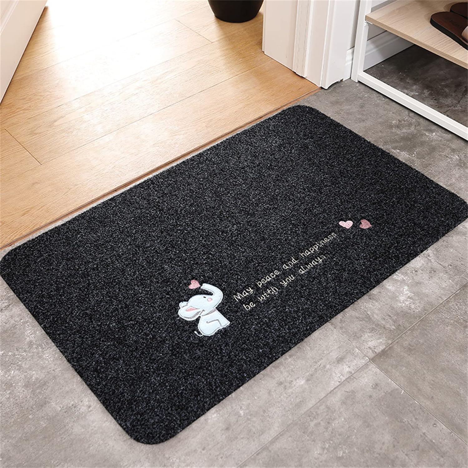 kewing Non Slip Front Door Mats Indoor Super Absorbent Floor Mat