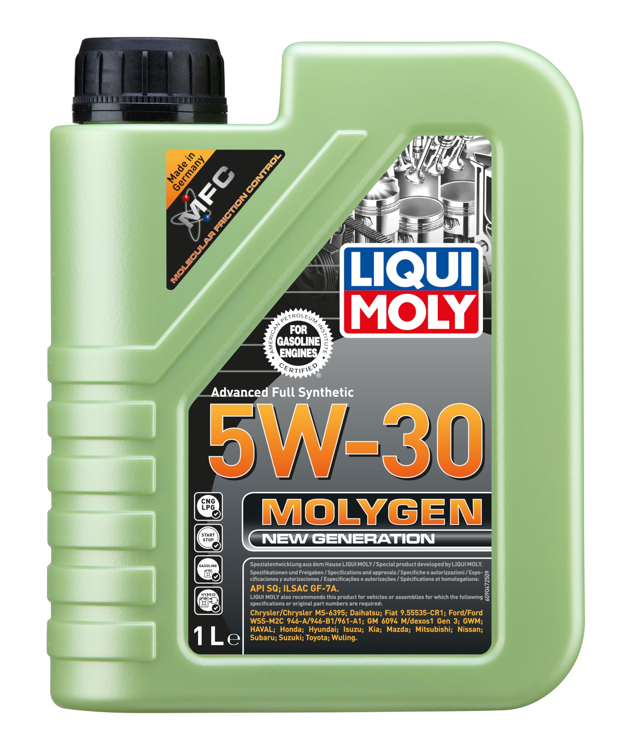 Liqui Moly Molygen New Generation 5W-30 ACEA C2,ACEA C3,API SN Fully Synthetic Engine Oil (1 L) | Compatible with Cruiser, UTV, ATV-image-17