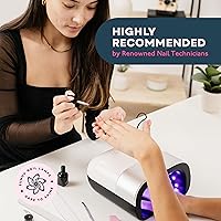 Vista 4 de SUNUV SUN3 - Luz UV profesional para uñas de gel, lámpara LED de uñas para esmalte de gel con 4 temporizadores y sensor, 39 cuentas LED, secadora UV