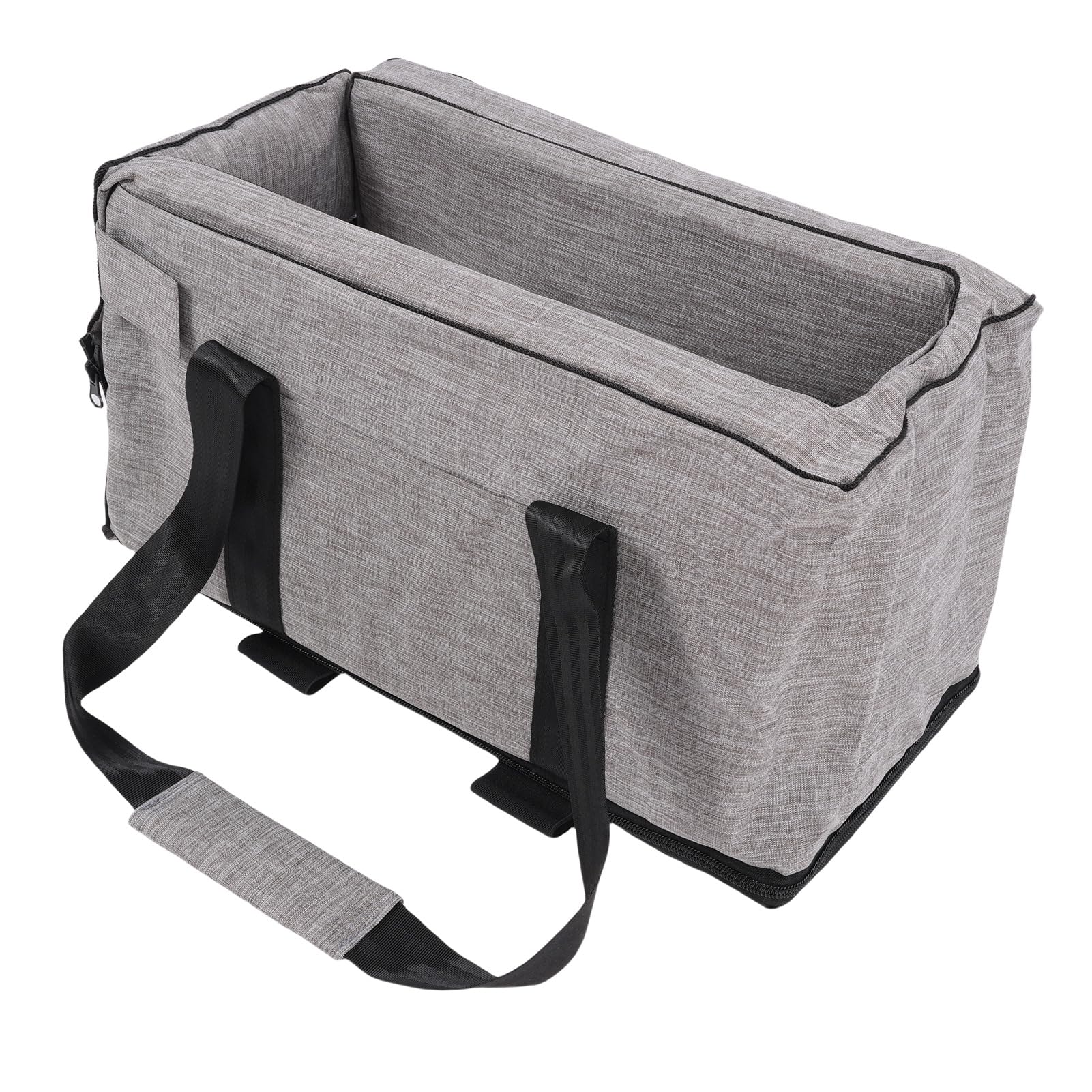 Small Dogs Center Console Dog Car Seat Crafted from 300D PU Material with Wide Angle View, Portable and Secure Pet Booster Car Seat for Cat Pet, Suitable for Travel