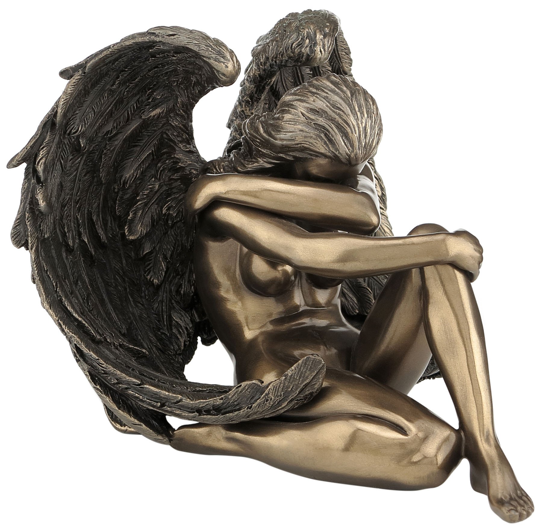 Veronese Design Women's Bronze D Angel Statue Artistic Nude Sculpture