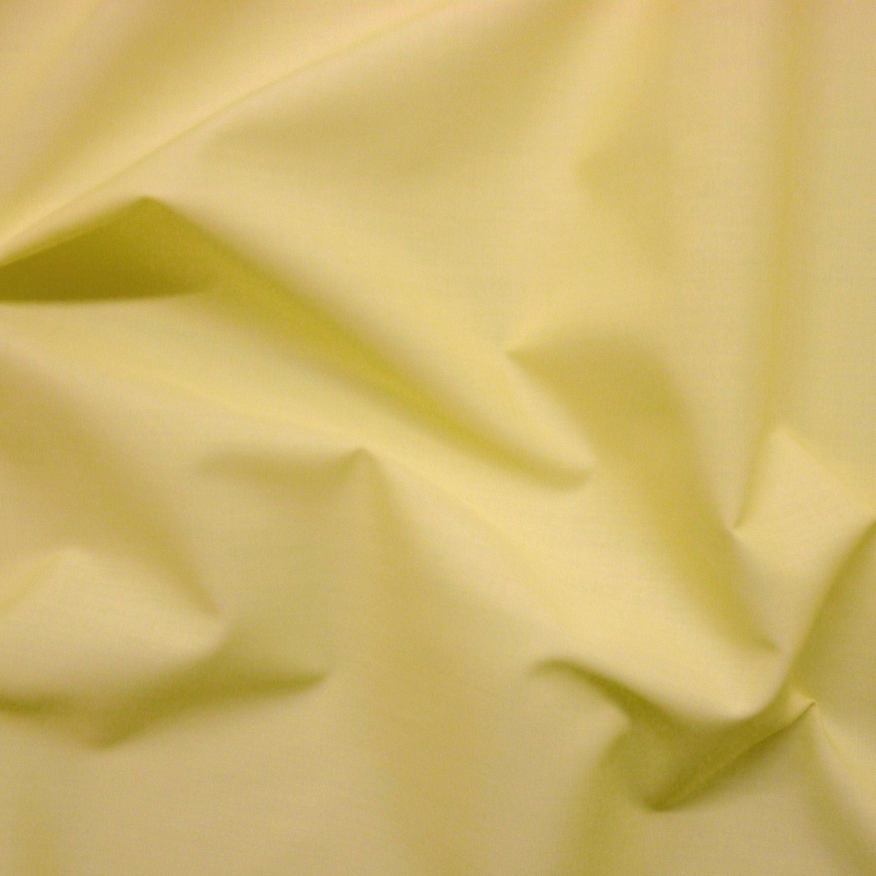 Nortex Mill Yellow Plain Lemon Polycotton Fabric (Per Metre)