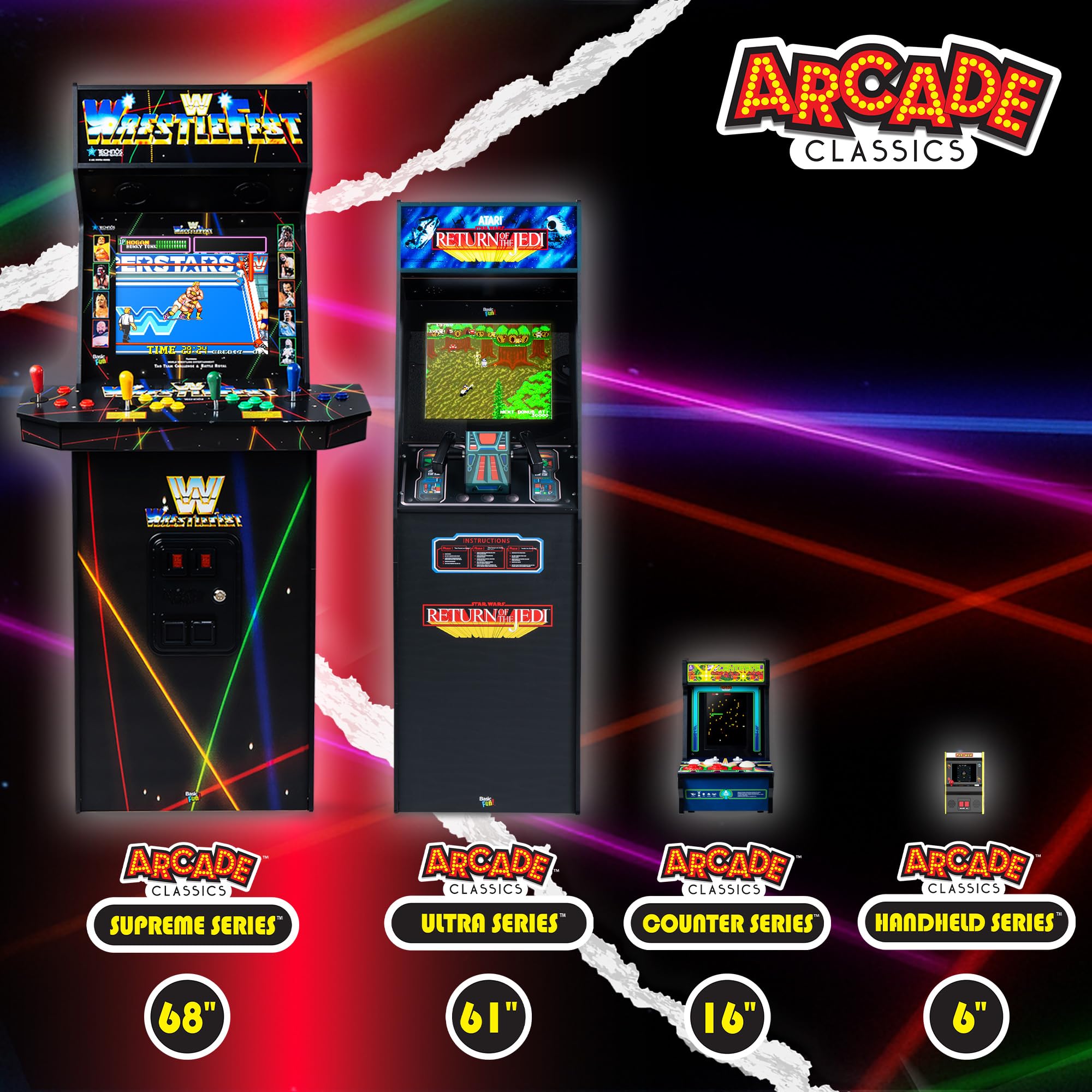 Basic Fun- Mini Classic WWE Handheld