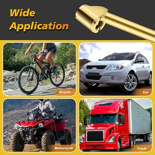 Miniatura 5 de Coitak Juego de 8 portabrocas de aire de latón, mandriles de aire de bola cerrada de 14 pulgadas, mandril de aire NPT de doble cabezal y enchufe