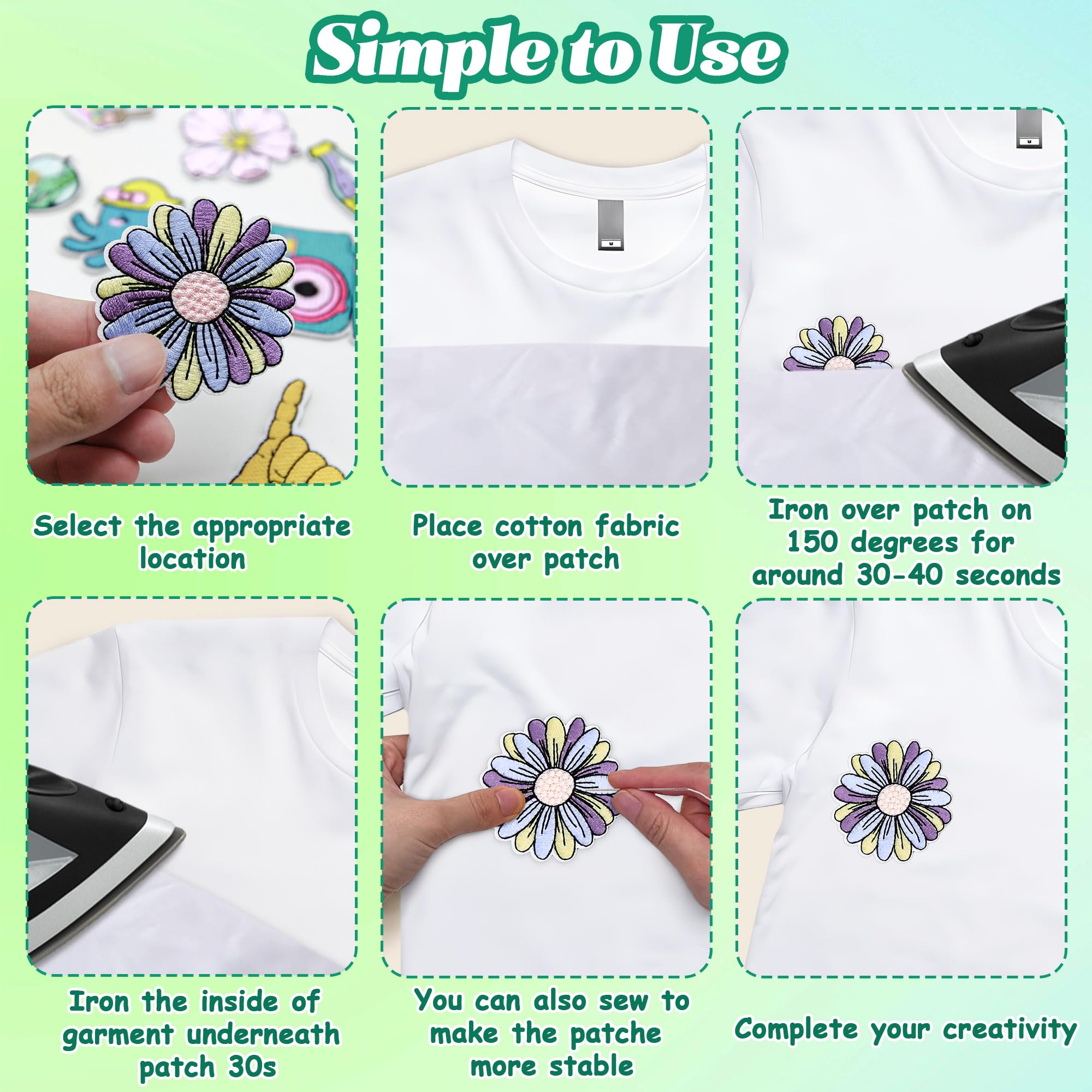 19 Pcs Summer Iron-On Patches - Tropical Beach & Hawaiian Appliques For DIY Hats, Jackets & Backpacks