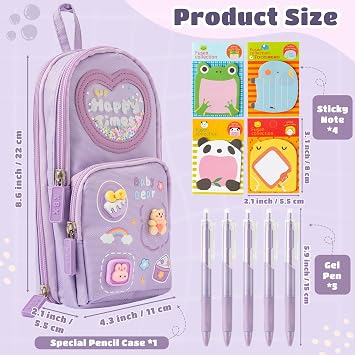 Pencil Case Back to School Supplies, Large Capacity Pencil Pouch
