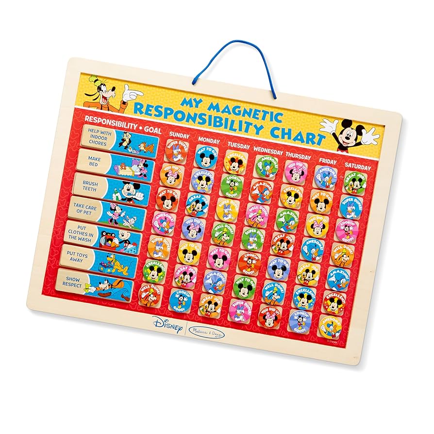 Amazon.com: Melissa & Doug Disney Mickey Mouse Clubhouse My Magnetic Responsibility Chart - Routine, Reward Board/ Chart For Toddlers and Kids Ages 3+, Small : Toys & Games amazon-com-melissa-doug-disney-mickey-mouse-clubhouse-my-magnetic-responsibility-chart-routine-reward-board-chart-for-toddlers-and-kids-ages-3-small-toys-games