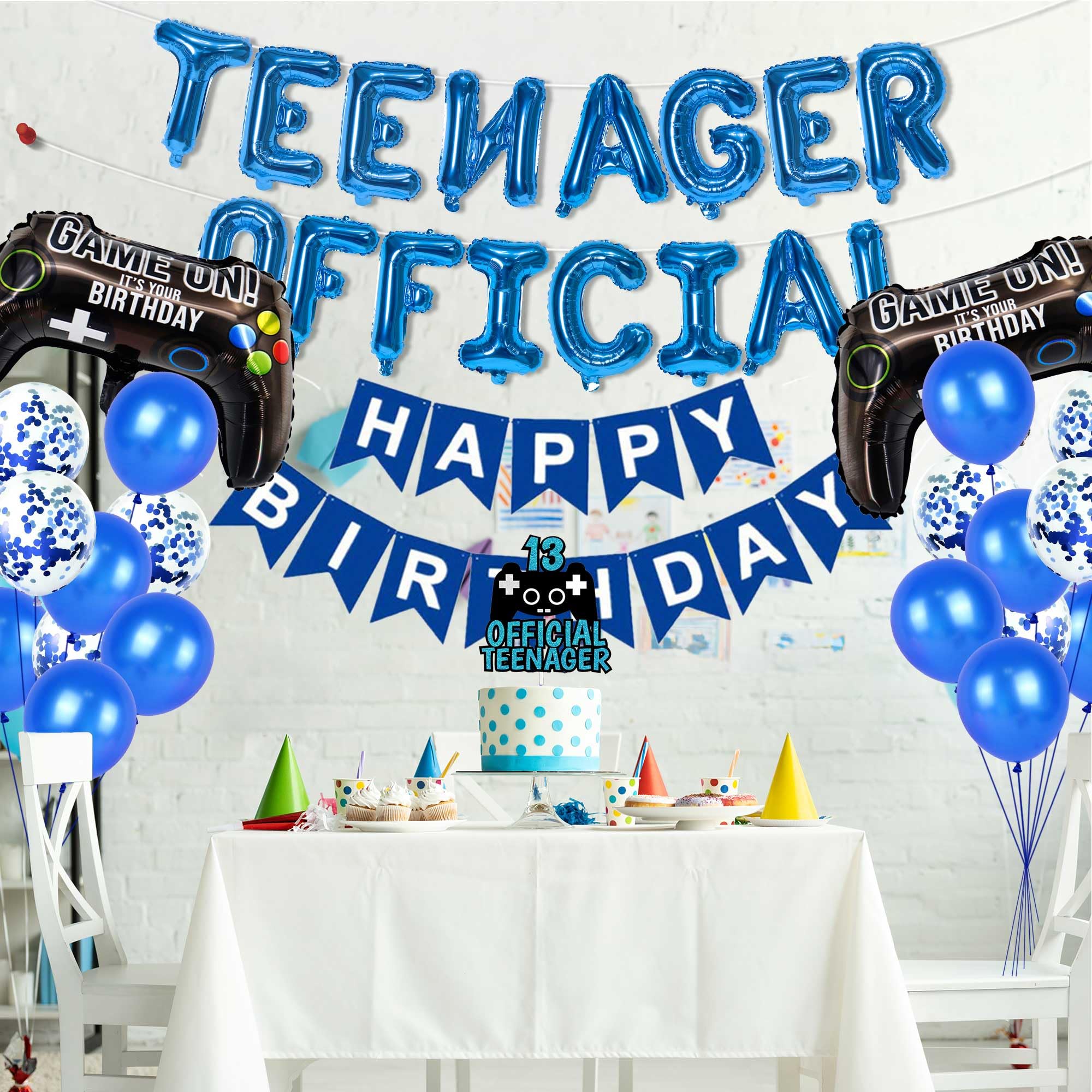 3-pack 18e gelukkige verjaardag bunting banner, 36 stuks driehoek vlag zwart en zilver, party decoratie, glitter wimpel banner voor jongens en meisjes