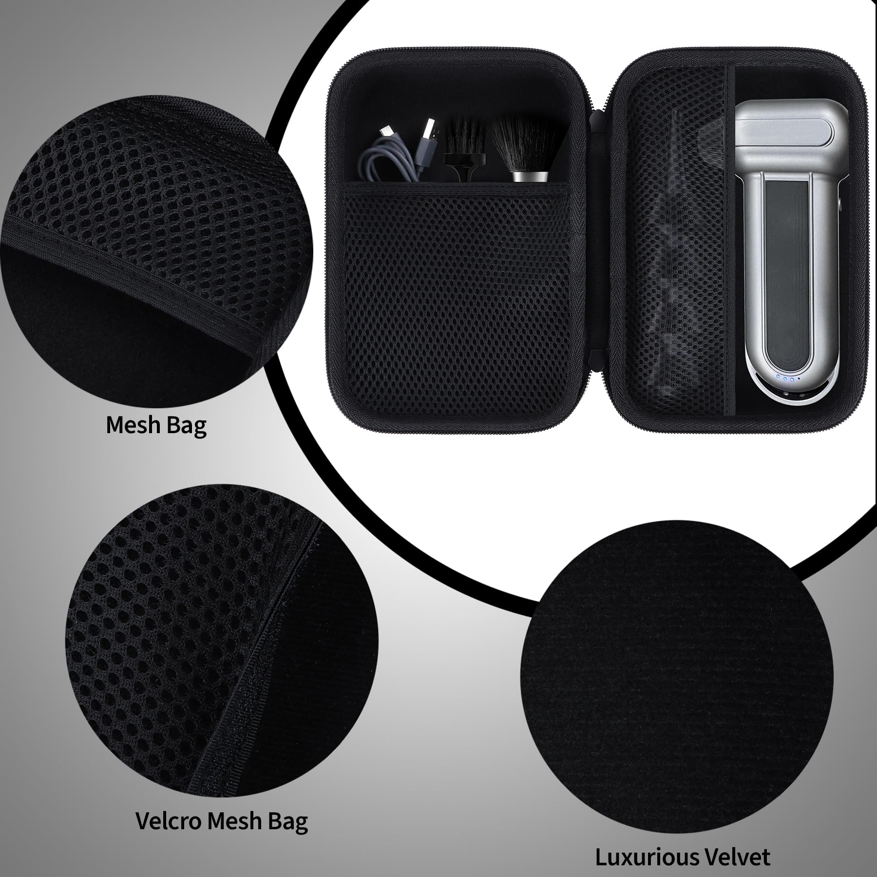 Peyyargo Hard Protective Case Compatible with WOLFBOX MF50/MF100 Electric Air Duster, Black - Image 4