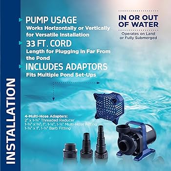 Amazon.com : Alpine Corporation PAL8000 | 8000 GPH Submersible