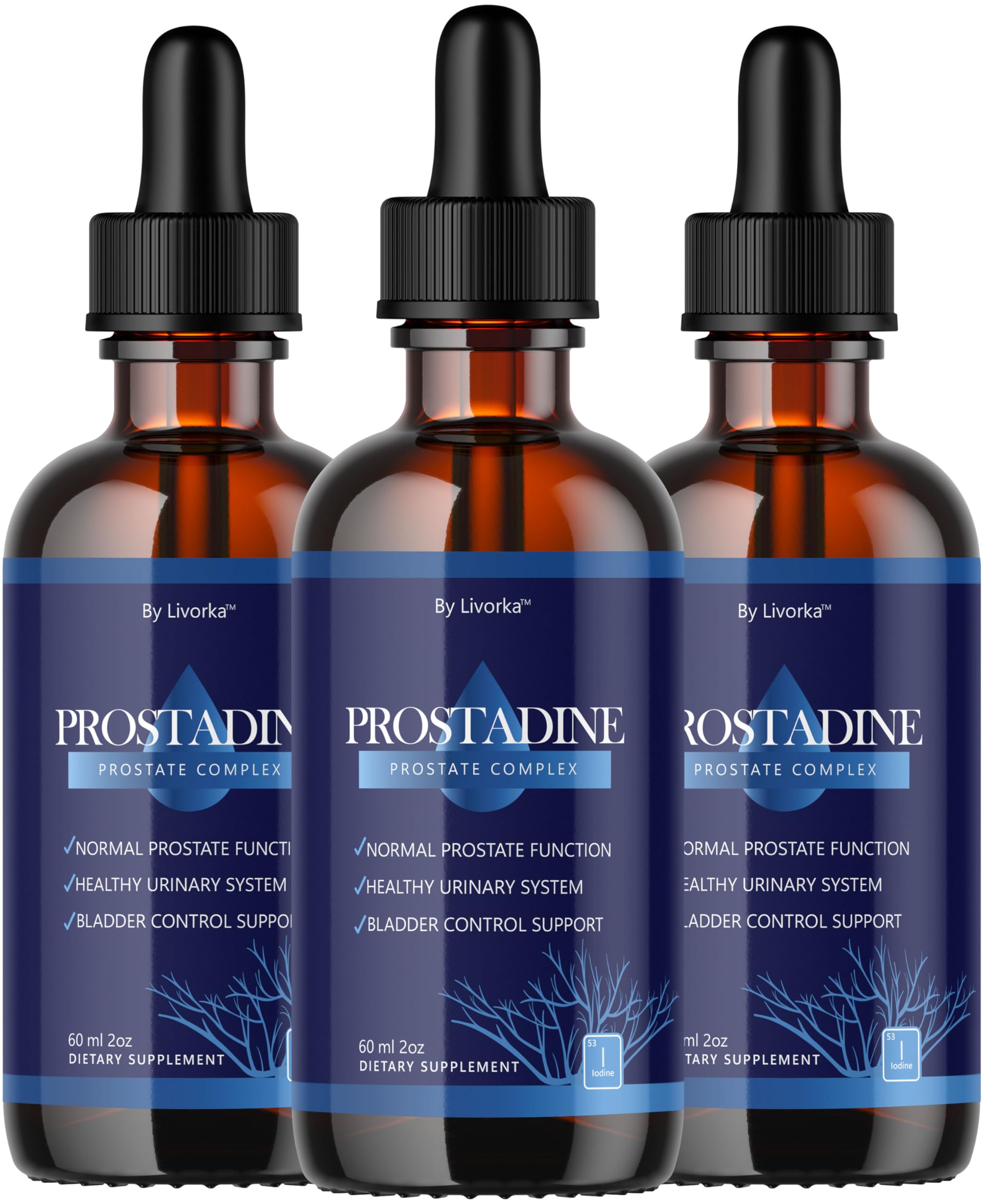 (3 Pack) Prostadine Drops - Official Drop Formula Prostadine for Men, Prostadine Reviews, Prostadine Supplement, Prostadine Natural Liquid Support, Prostadine Drop Formula, 3 Bottles for 3 Months