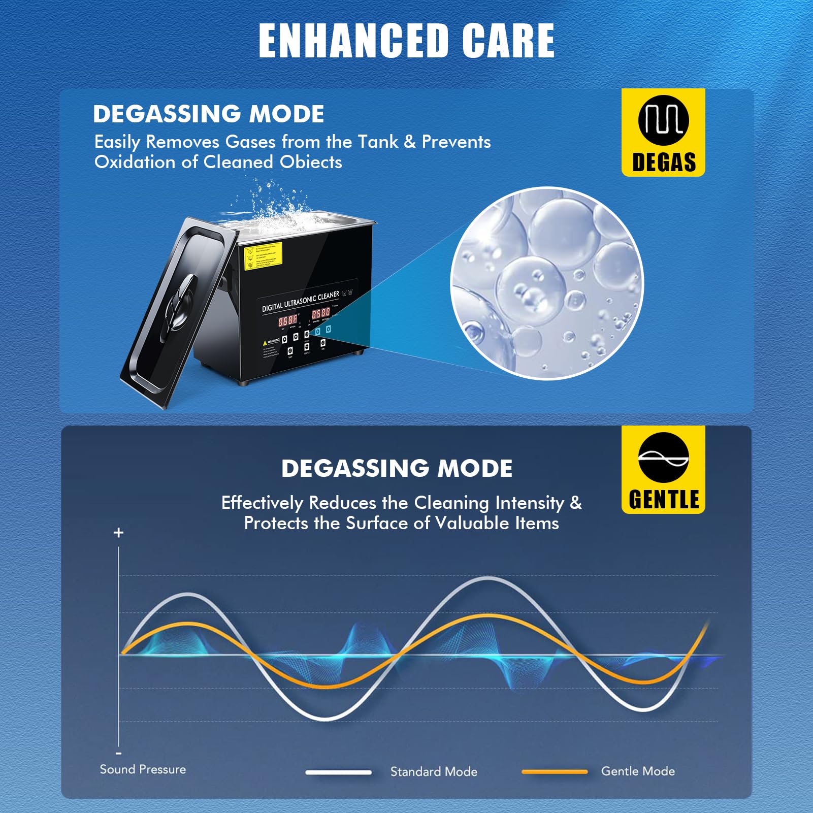 3L Pulitore ad Ultrasuoni con Riscaldamento e Timer, 40KHz 120W Lavatrice ad Ultrasuoni con Cesto & Coperchio, Interno in Acciaio Inox 304, per Attrezzi Pezzi Auto
