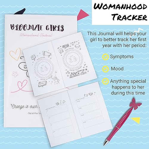 Miniatura 6 de Kit de primer período para niñas  Kit menstrual para el primer período menstrual caja cómoda para preadolescentes con bolsa para llevar para niñas