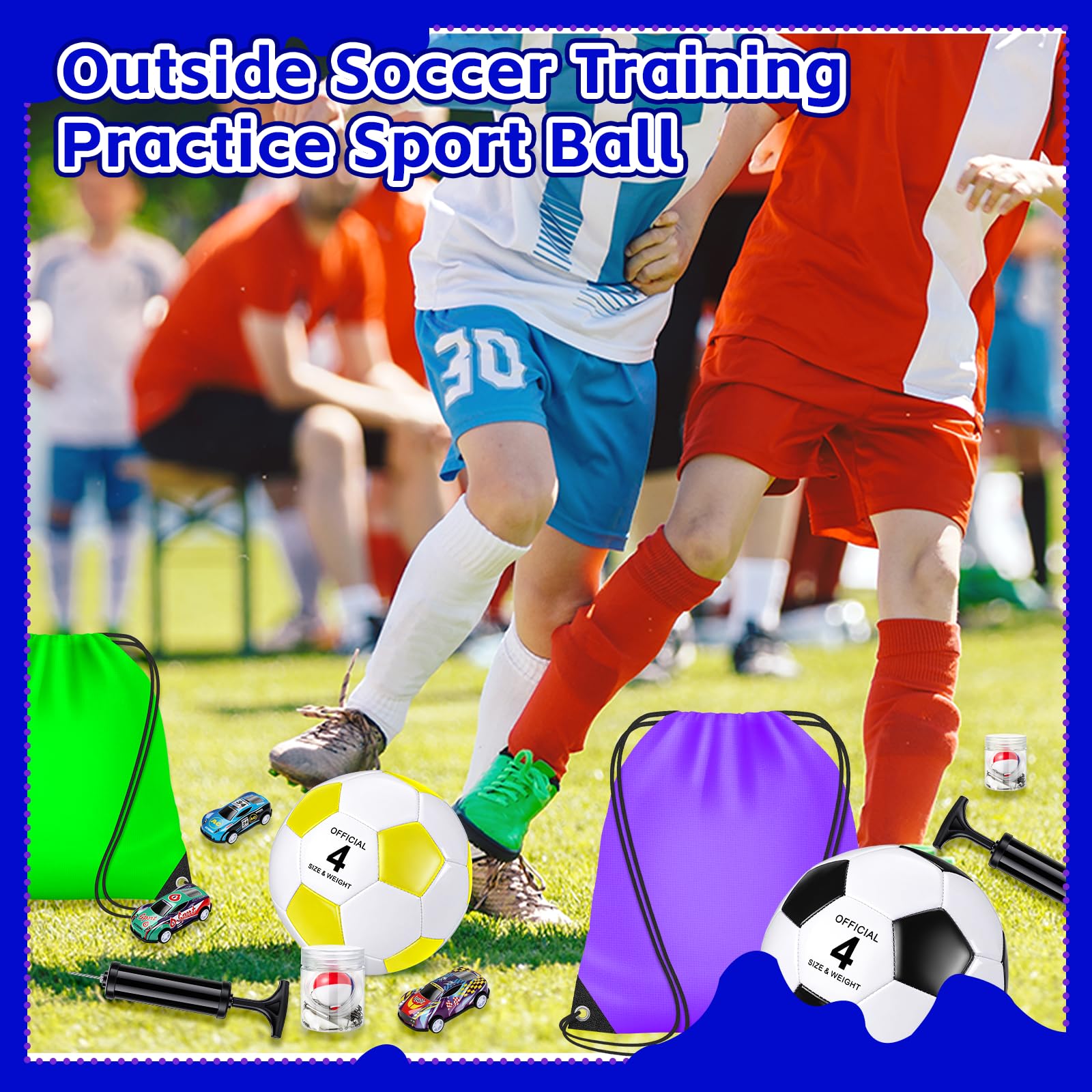 Operation unaufgepumpter Fußball für Outdoor-Sport-Training, Partyzubehör