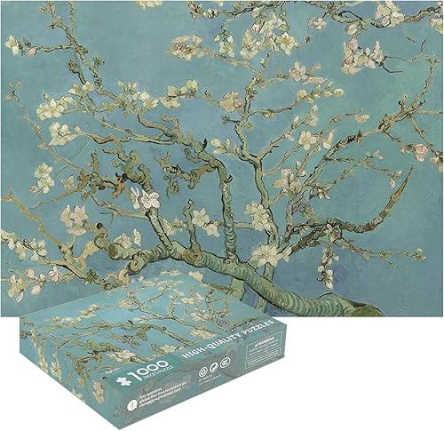 Miniatura 8 de Van Gogh - Rompecabezas de 1000 piezas para adultos, diseño de flores de almendra, rompecabezas de 1000 piezas de Van Gogh para adultos, 1000 piezas
