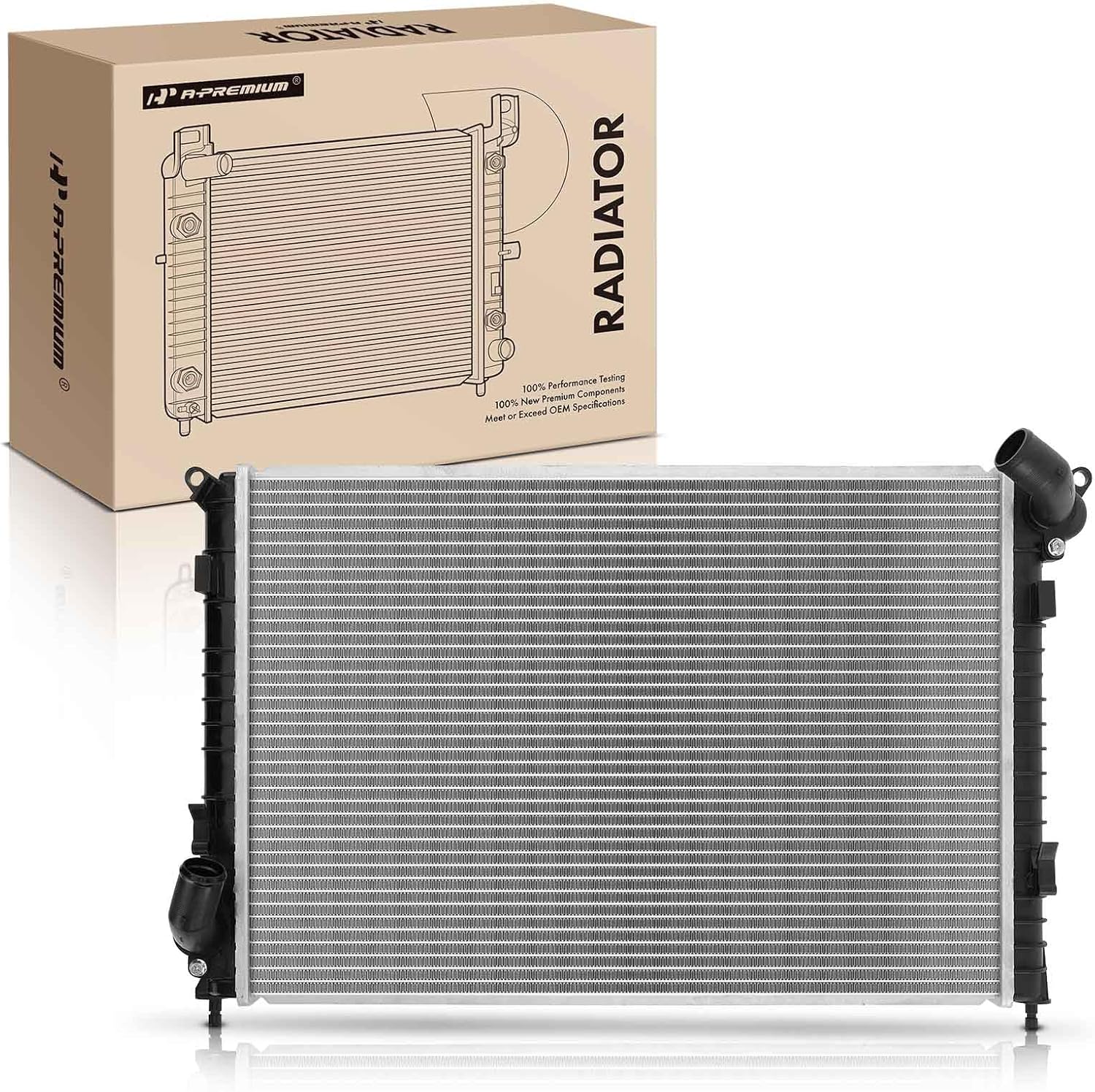 A-Premium Engine Coolant Radiator Compatible with Mini Cooper 2002 2003 2004 2005 2006 L4 1.6L Supercharged