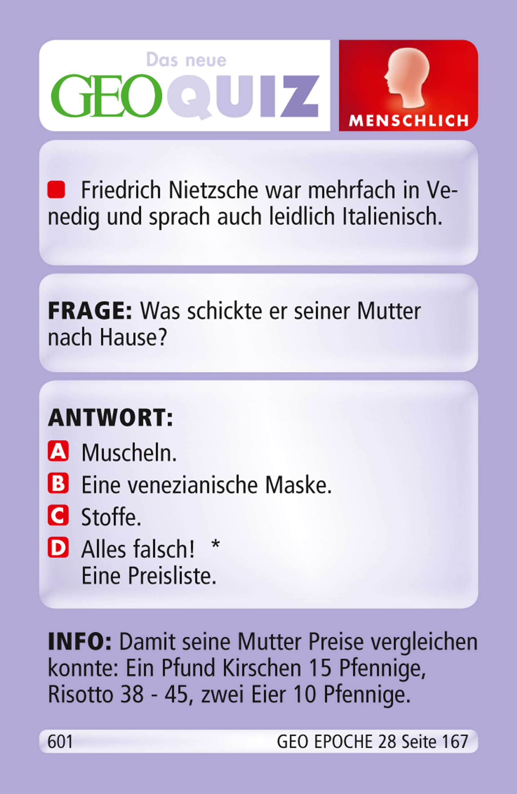 KOSMOS 690885 - Das groe GEO - Quiz