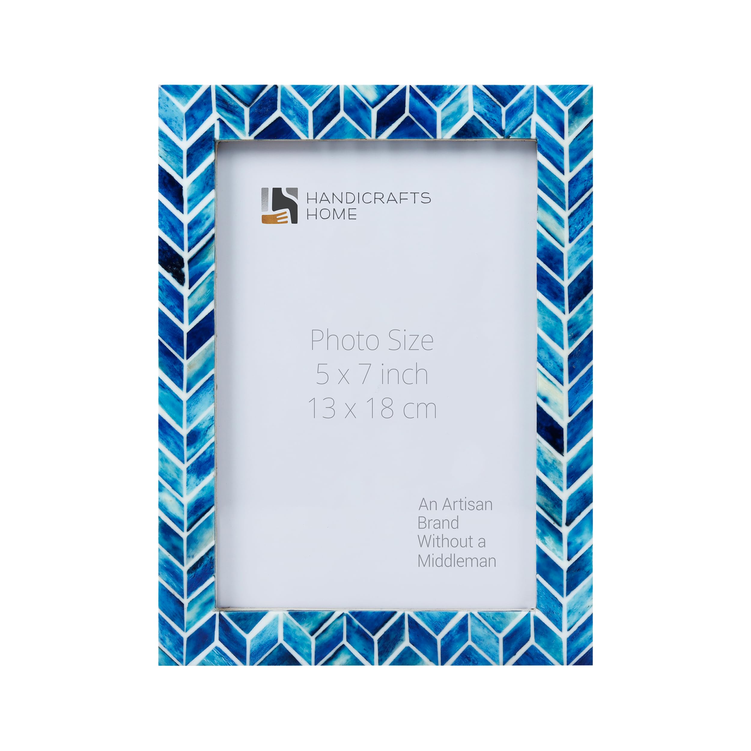 Cadre photo de luxe 5x7 Handicrafts Home en os incrusté fait main