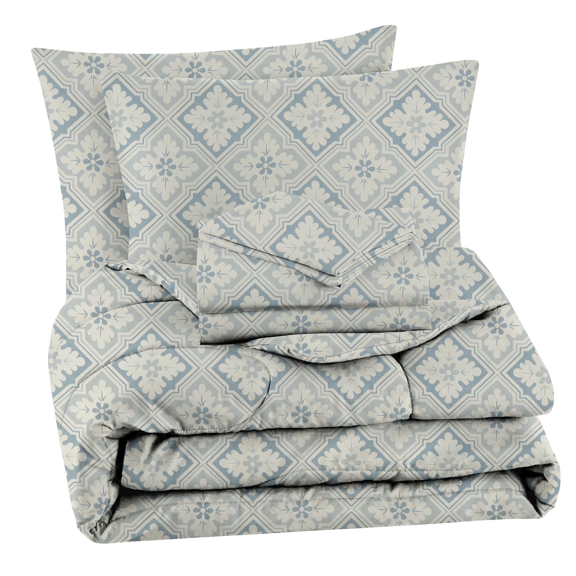 VAS Collections AC Comforter Set - King Size Floral -27