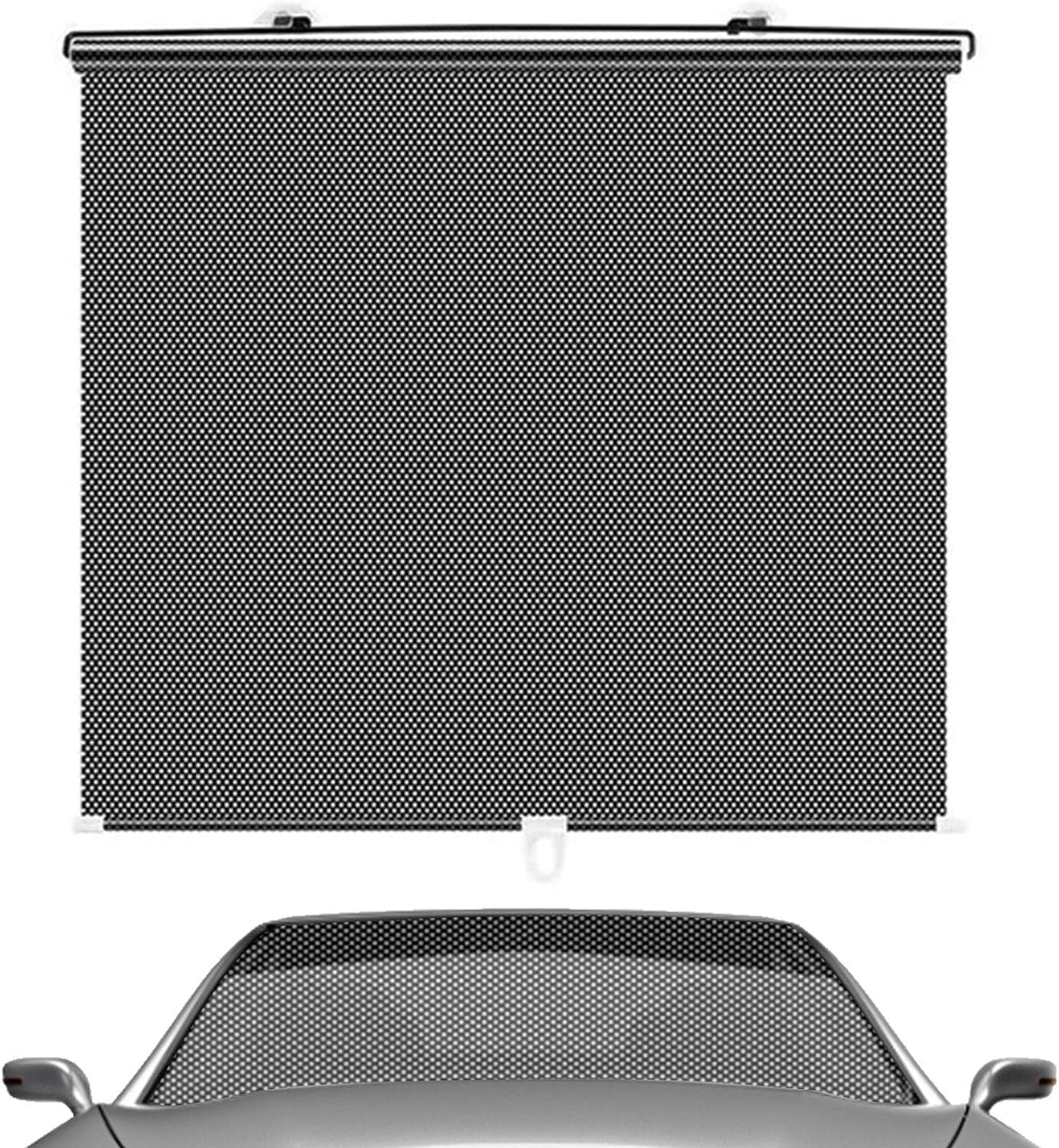 Parasol de Parabrisas para Coche,Parasol para Parabrisas De Coche,Ajustable,Protección de los Rayos UV y el Calor del Sol,para Vidrios Delanteros y Traseros Yventanas Laterales,1pc Negro,40 x 60 cm