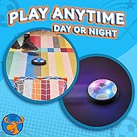 Vista 4 de Let Loose Moose Hockey & Hover - Juego de pelota de fútbol para interiores 3 en 1 para niños de 4 a 6, 6 a 8 y 8 a 12 años, juego de hockey y fútbol