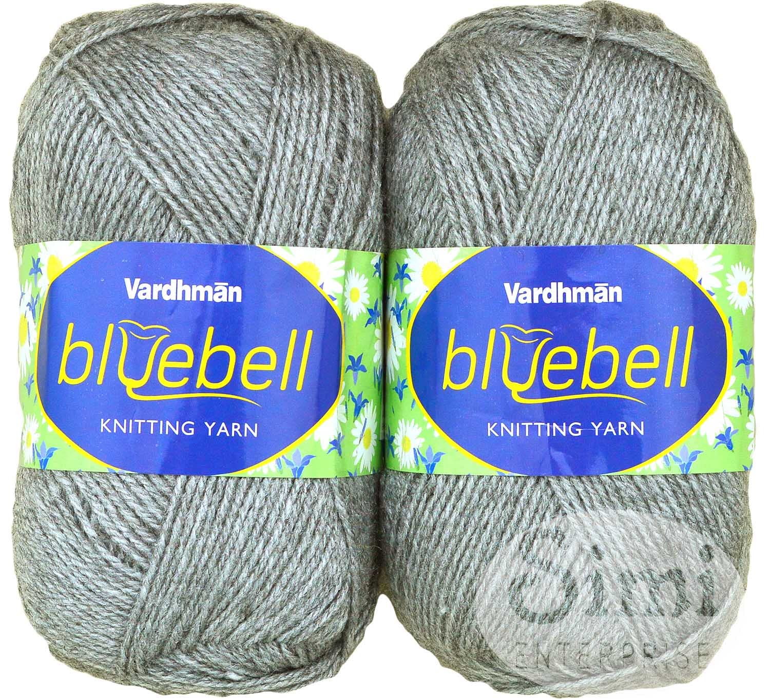 SIMI Enterprise S_Rosewool Silver (400 gm) Wool Ball Hand Knitting Wool/Art Craft Soft Fingering Crochet Hook Yarn, Needle Knitting Yarn Thread dye HC