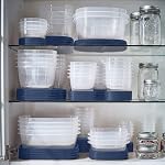 Rubbermaid EasyFindLids Contenants de stockage d'aliments en Insignia Bleu spécial, 42 Pièce