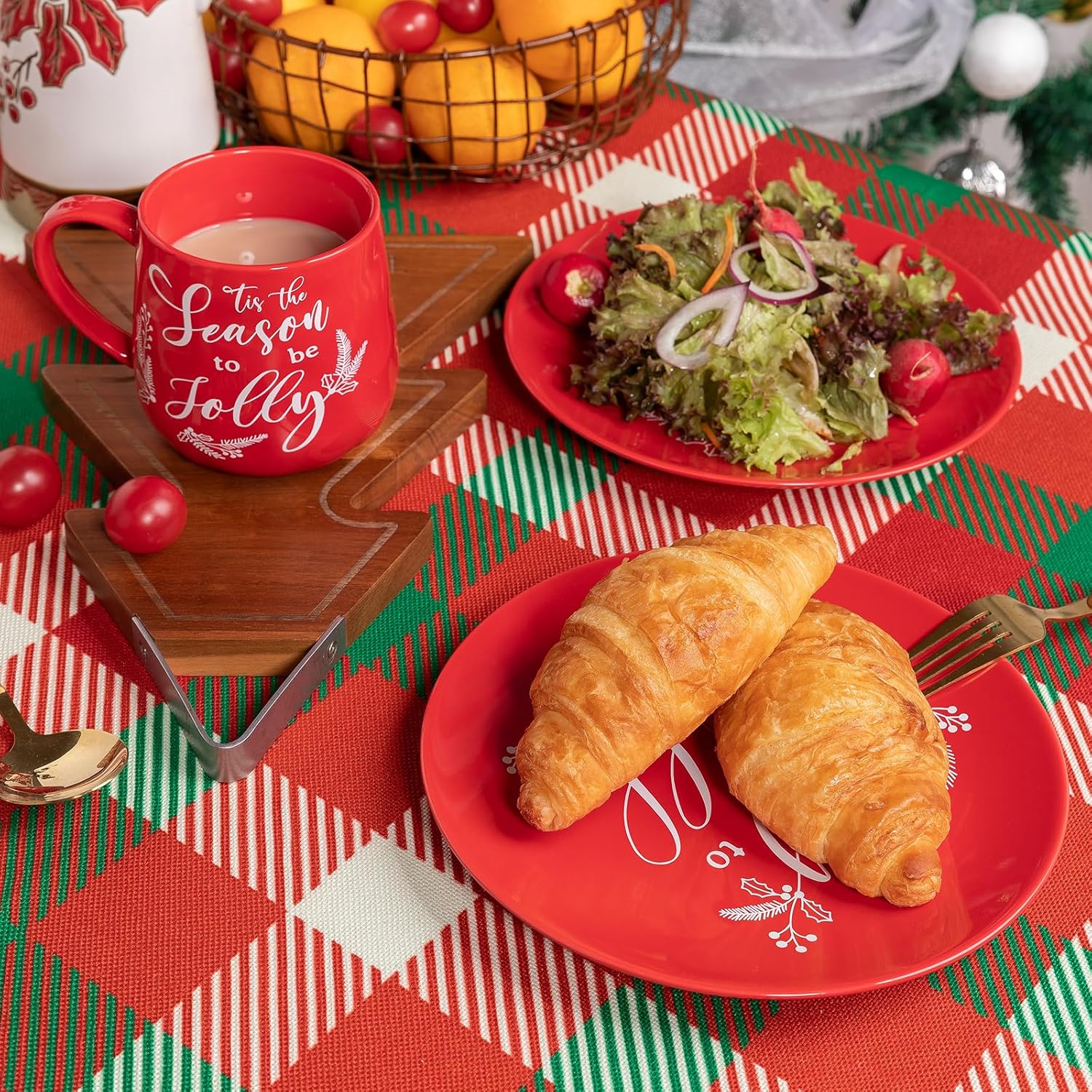 LEHAHA Ceramic Christmas Coffee Mug set,16 OZ Holiday Mugs Set of 6, Festival Coffee Cups with Warm Greeting sayings, Porcelain Christmas Drinkware Ideal for Hot Cocoa, Holiday Tea & Winter Beverages - Image 5