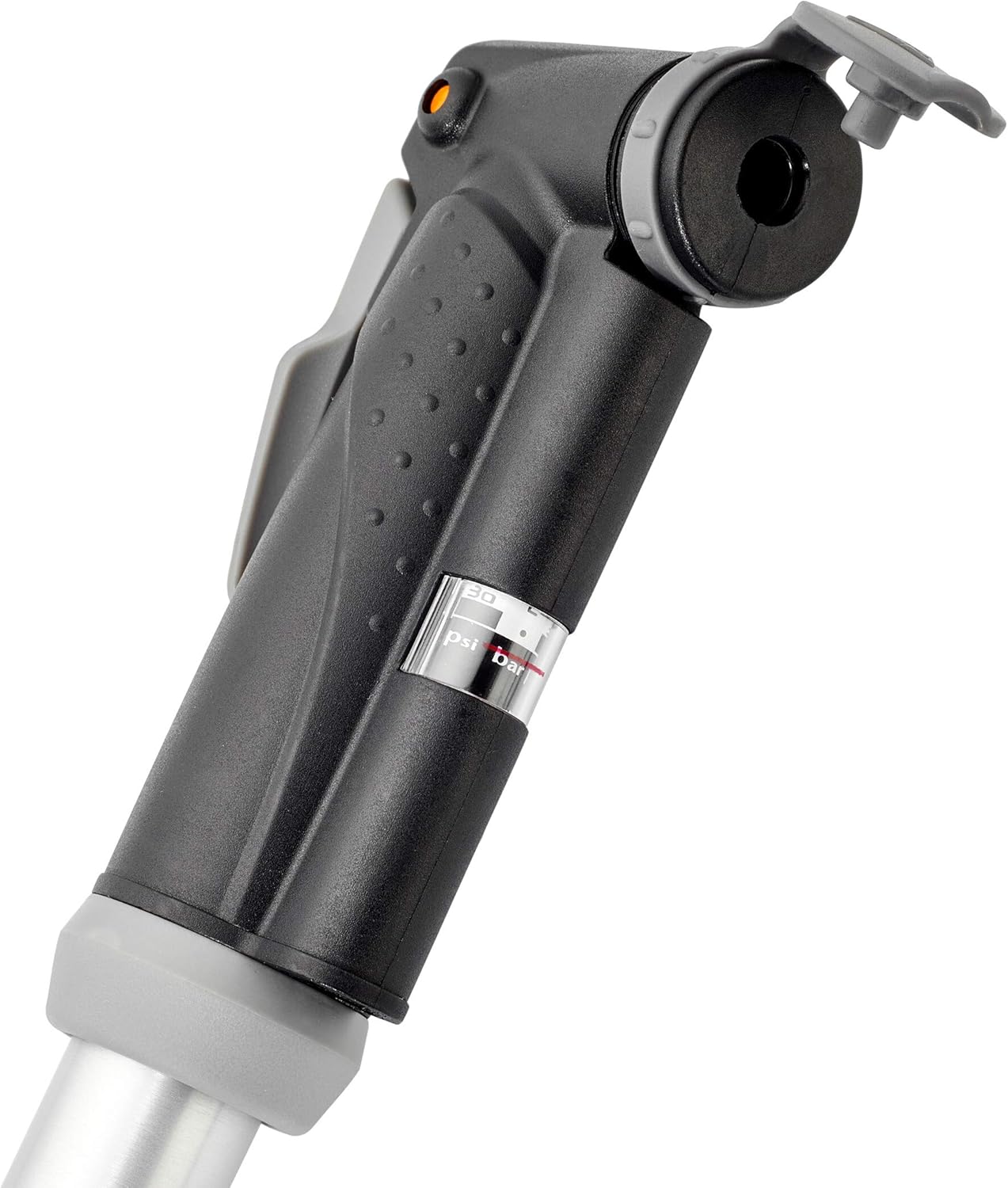 Topeak Mini Dual G Bike Hand Pump – Compact Dual-Action with In-Line Pressure Gauge, Aluminum Barrel, Presta/Schrader/Dunlop Compatibility & Mount Bracket
