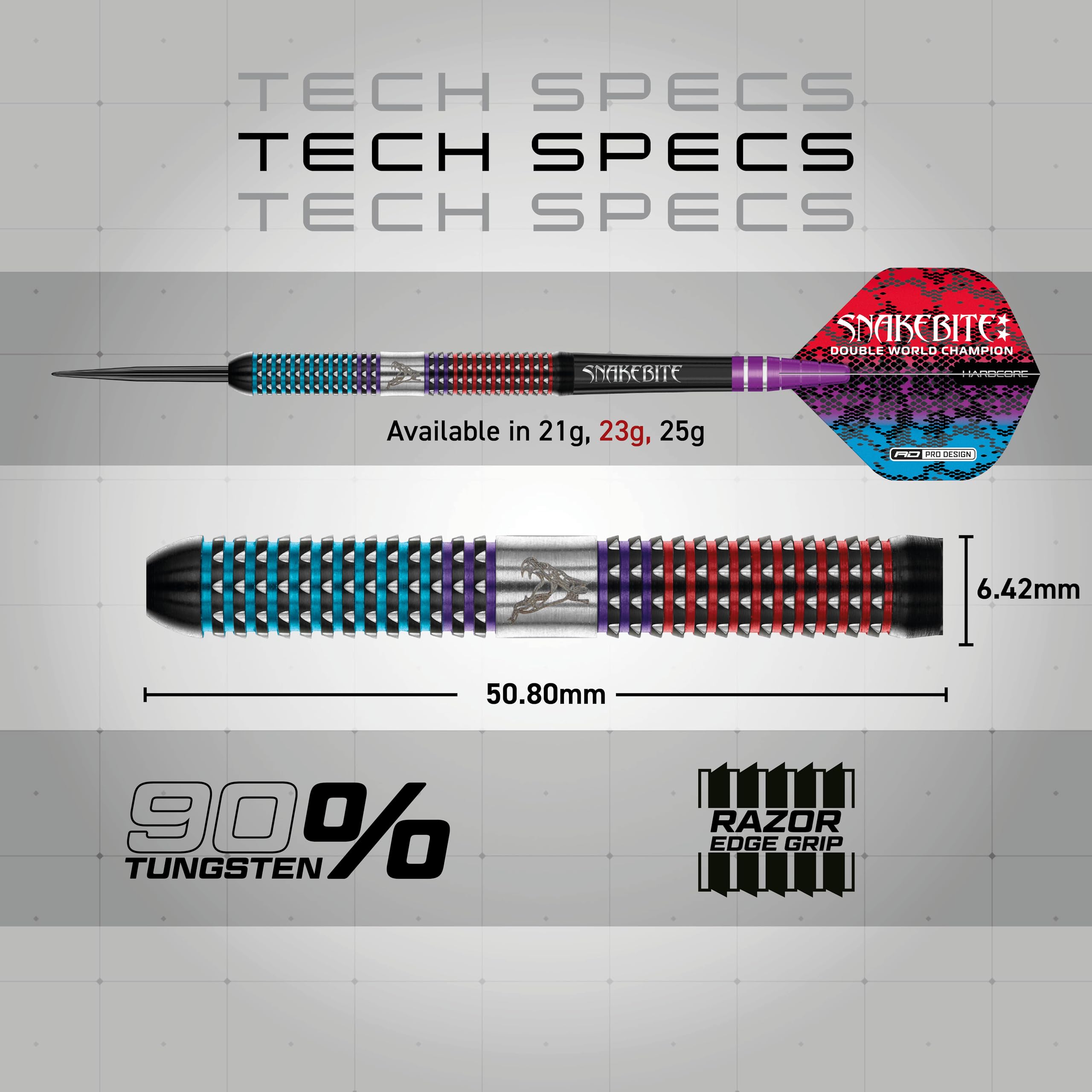 ダーツ Red Dragon Peter Wright Spirit 2BA 20g RED DRAGON Peter Snakebite Wright Spirit 23 Gram Premium