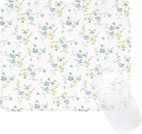 Miniatura 26 de Bonita alfombrilla de ratón rosa, alfombrilla de ratón con patrón retro a cuadros, diseño de alfombrilla de ratón cuadriculada impermeable estética