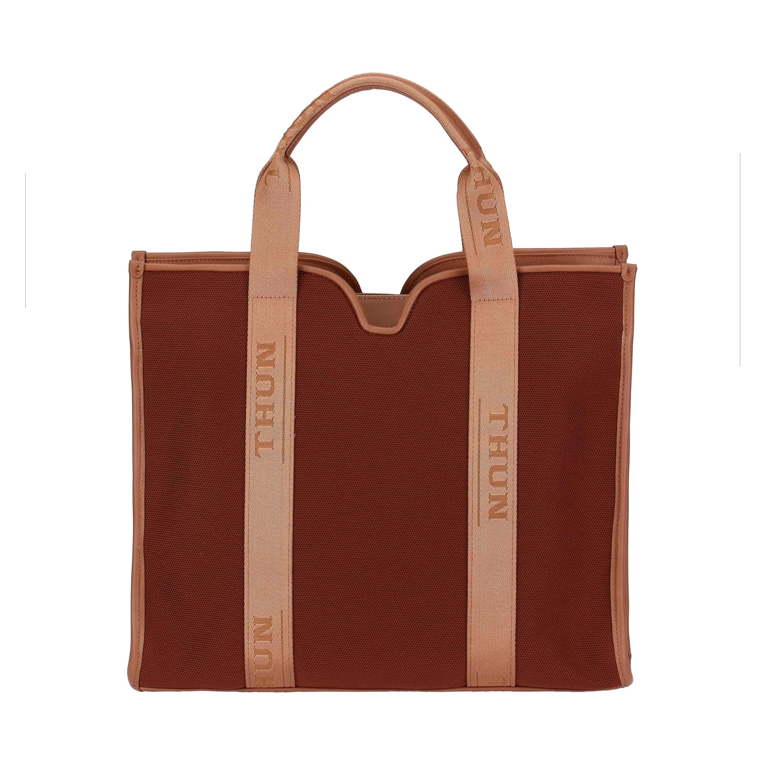 THUN - Shopper, grande - poliestere, PU, metallo - Collezione Sempre con me - 40 x 13 x 35 cm