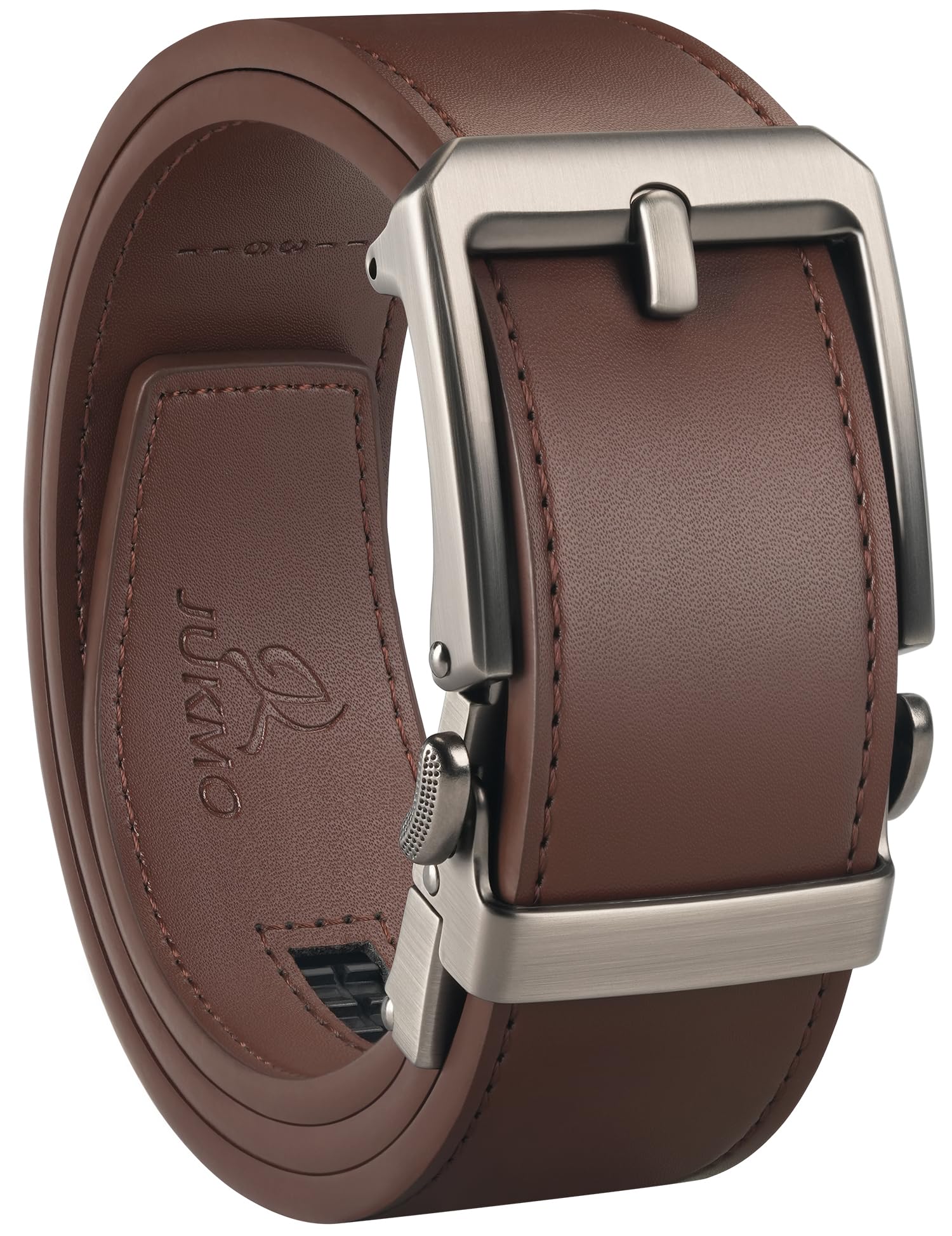 JUKMO 1.5“ (38mm) Leder-Ratschengürtel für Männer in Geschenkbox