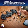 LEGO DC Batman: Batman Logosu 76330-12 Yaş ve Üzeri Erkek ve Kız Çocuklar için 2 Minifigür ile Çeşitli Aksesuarlar İçeren Yaratıcı Sergileme Modeli Yapım Seti, Hediye Fikri (678 Parça)