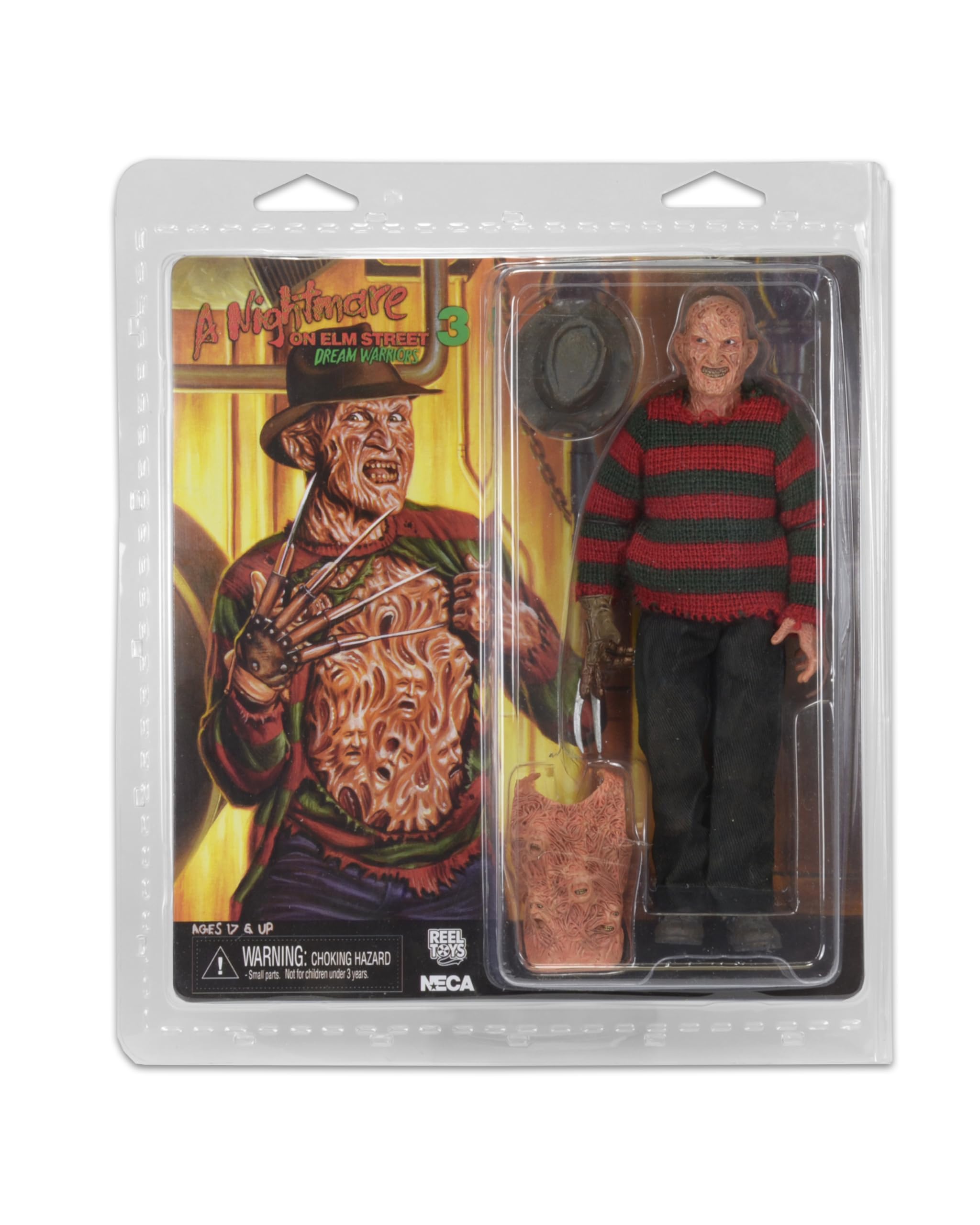 NECA 8-calowy koszmar z ulicy wiązów marzeń wojownicy Freddy ubrana figurka