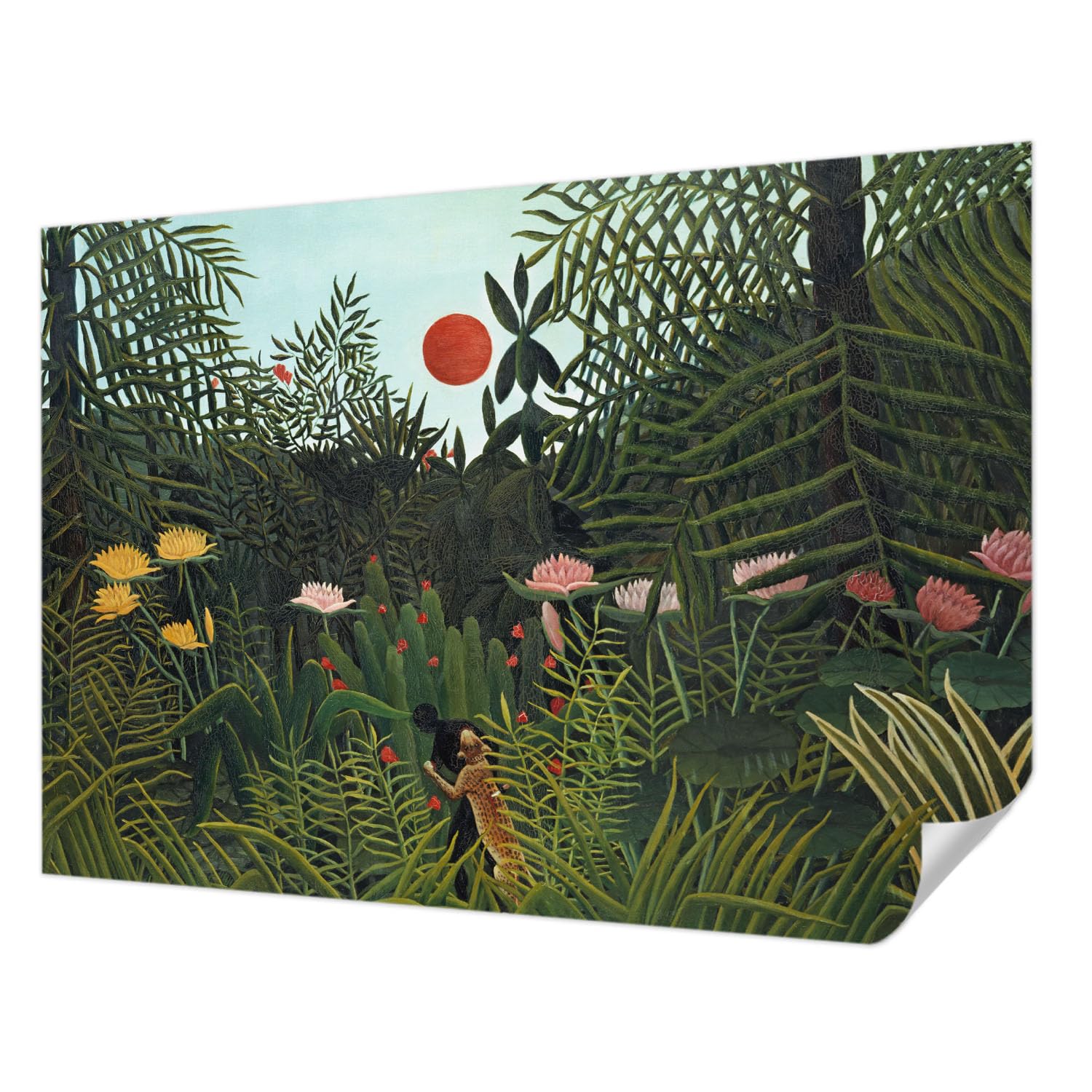 Papier peint autocollant résistant aux taches 312x219 cm paysage exotique