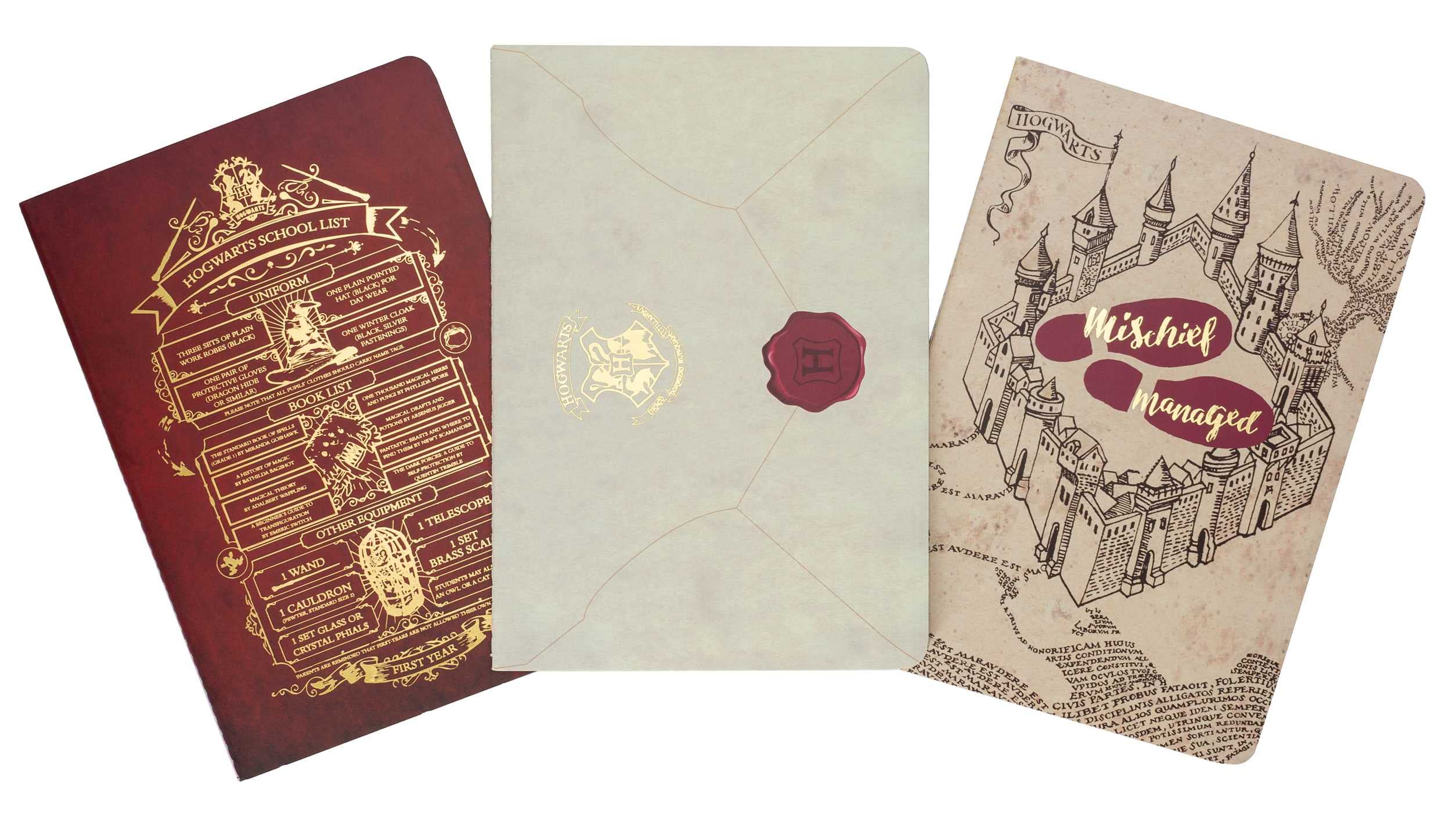 Harry Potter Welcome to Hogwarts Planner-Notizbuch-Sammlung | Set aus 3 Notizbüchern/Planern
