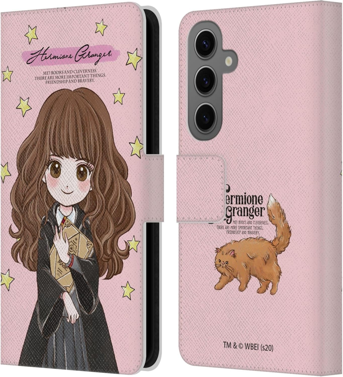 Head Case Designs Officially Licensed Harry Potter Hermione Granger Deathly Hallows XXXVII Leather Wallet Case Compatible with Samsung Galaxy S25