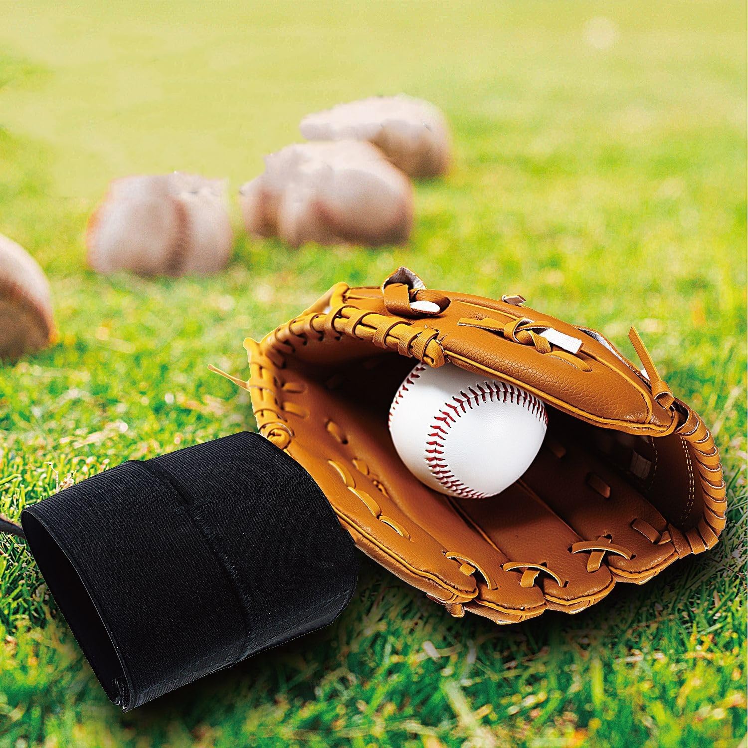 Élastique Enveloppe de Gants de Softball, Sangles Élastiques pour Gants de Softball, Sangle de Gant de Baseball, Maintient Rapidement la Poche Formée, Facile à Mettre et à Enlever Cadeaux D'athlète
