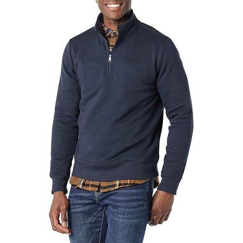 Amazon Essentials Men's Long-Sleeve Quarter-Zip Fleece Sweatshirt