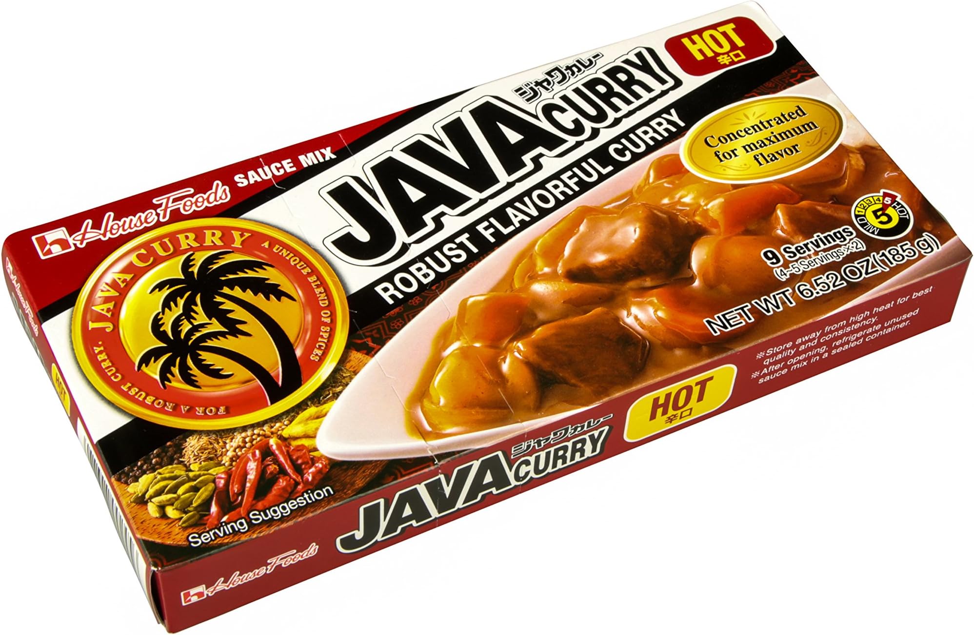 Java Curry Hot 7.8 oz