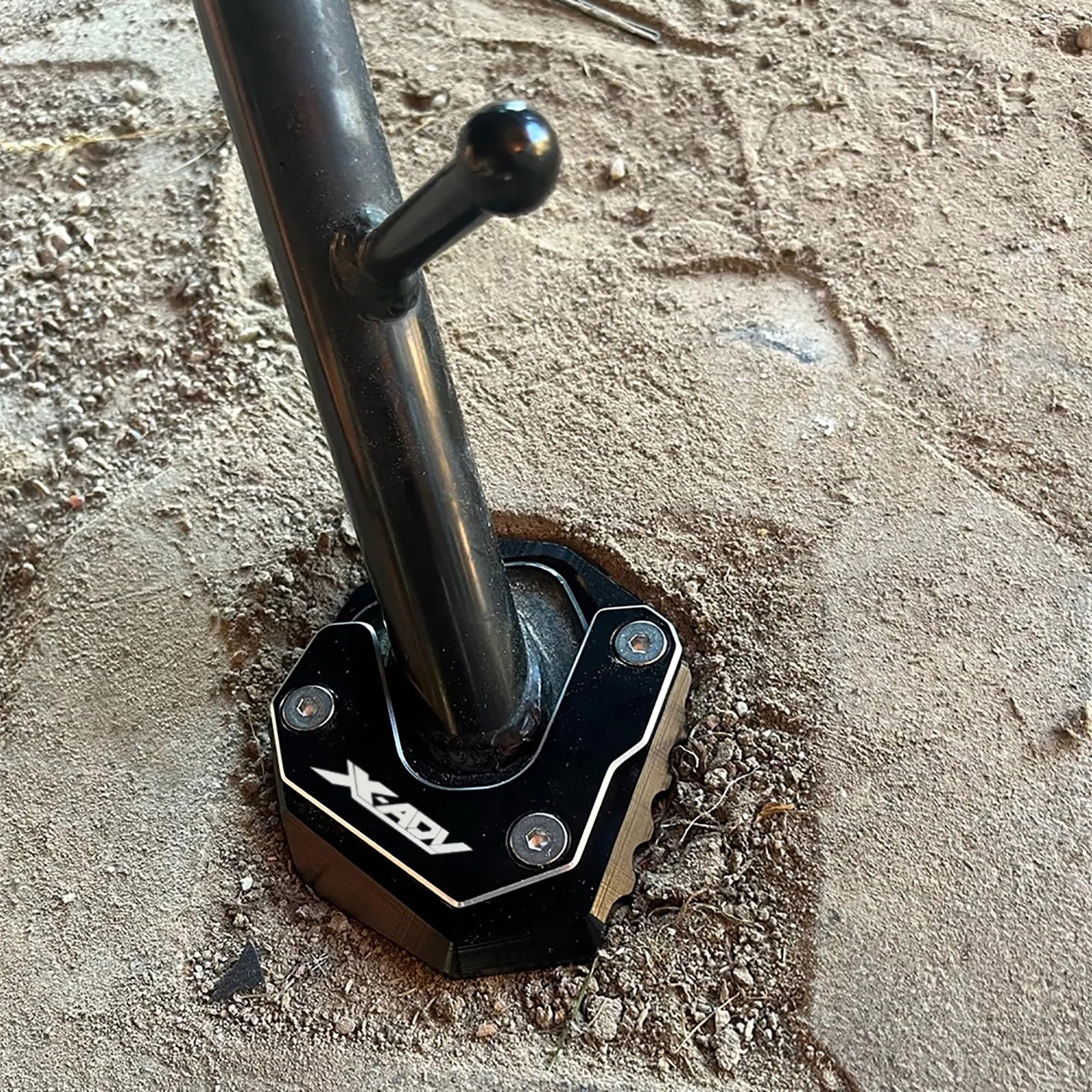 Moto Accessori per X-ADV XADV750 XADV 750 2017 2018 2019 Piastra di Supporto Estensione Laterale Cavalletto X-ADV 750 XADV 750 (Nero, 2017-2019)