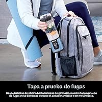 Vista 6 de Ninja Blast Licuadora Portátil, Sin Cable, Recipiente de 18oz, Licuadora Personal Para Batidos y Licúados, Sin BPA, Tapa Hermética y Boquilla Para