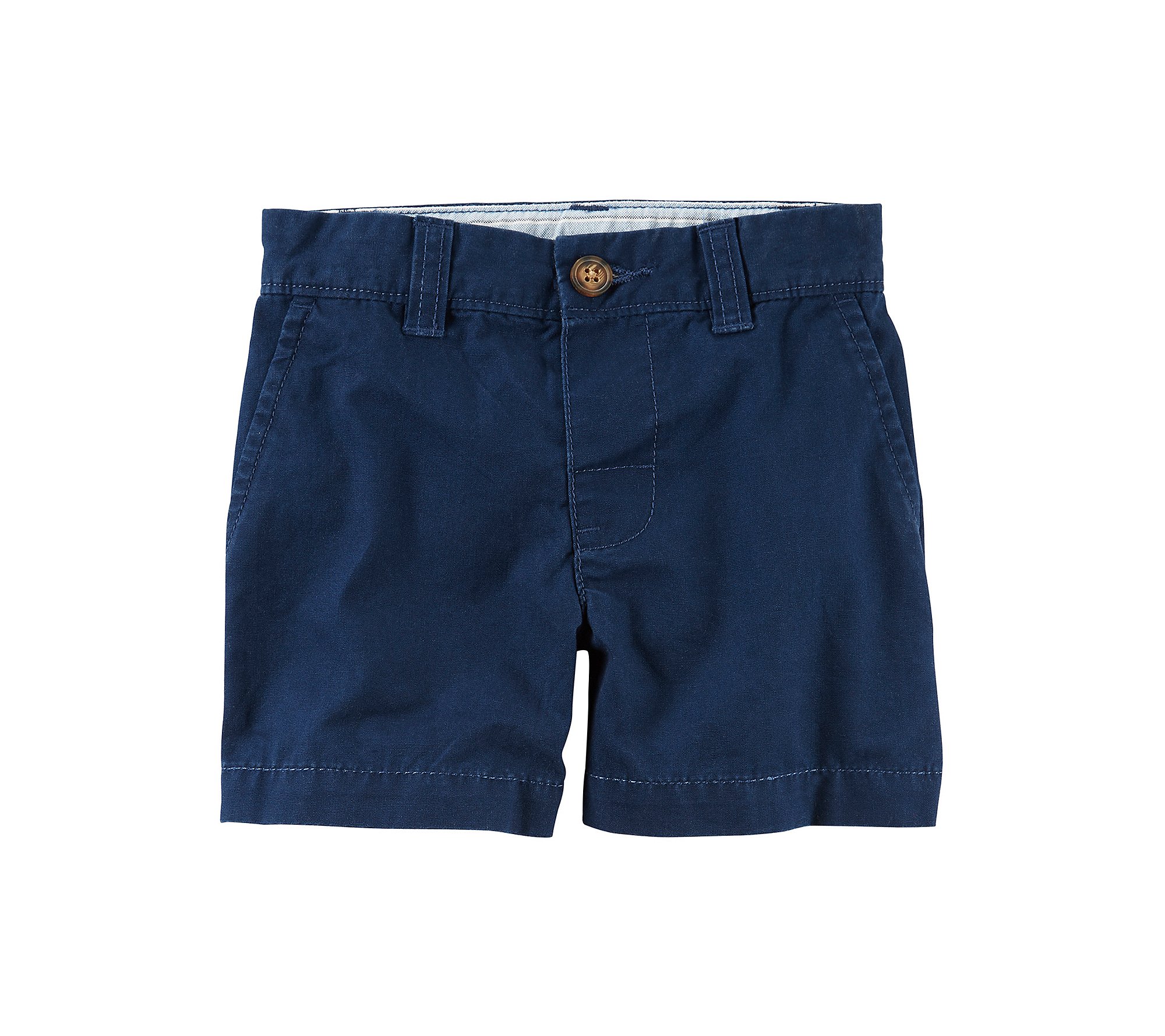 Carter's Baby Flat Front Khaki Shorts Blue 18 Months