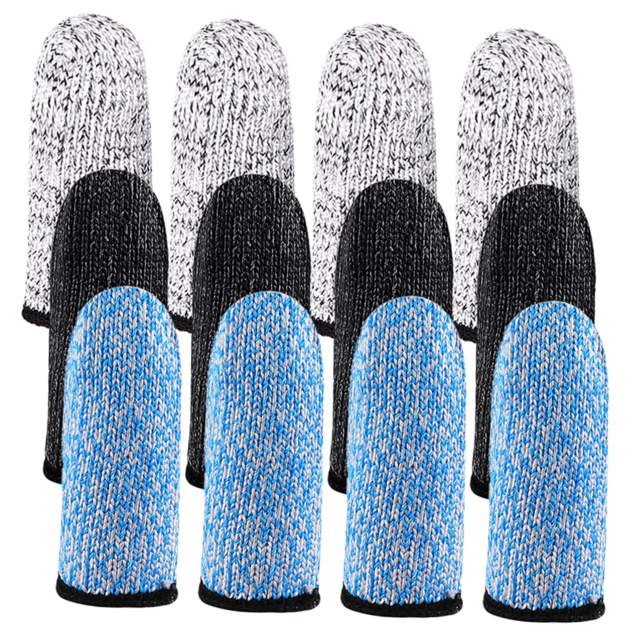 FOMIYES 6 Pair Finger Cots Kitchen Cutting Finger Covers Fingertip Covers Reusable Finger Sleeve Portable Thumb Sleeve Hppe High Strength Polyethylene Thumb Multifunction Work