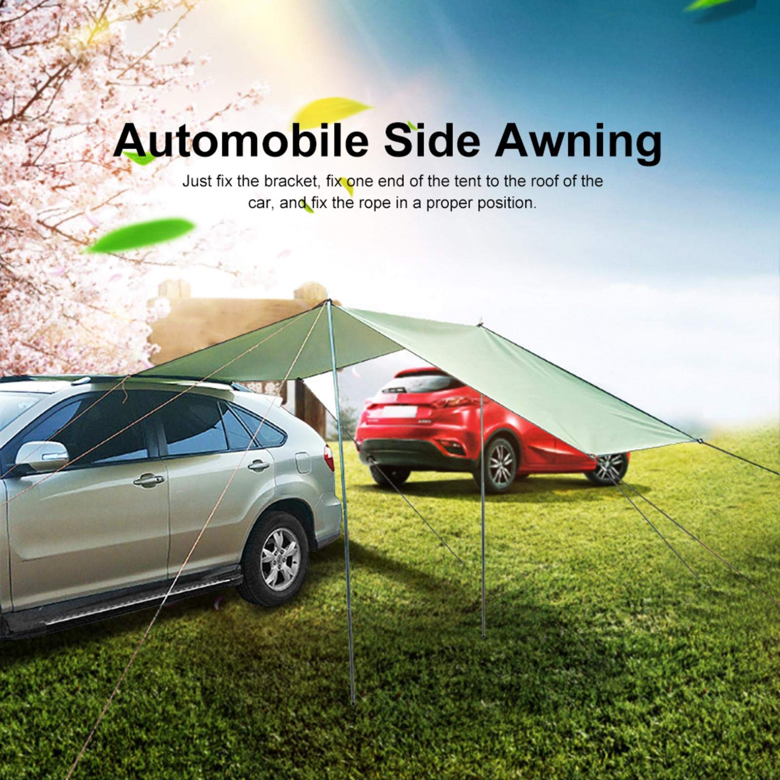 Buy N/I Car Awning, Rooftop Rain Canopy, Sun Sail Shade, Camping Tent