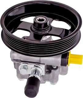 Power Steering Pump with Pulley Compatible with Land Rover LR3 2005-2009, Range Rover Sport 2006-2009, 4.2L 4.4L, Replace # 21-5189, LR006329, QVB500390