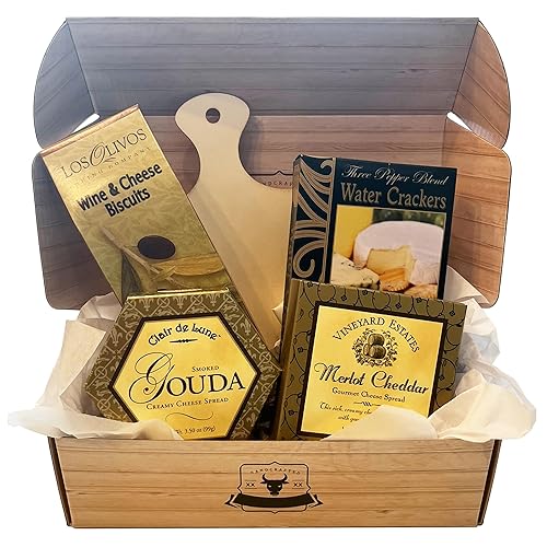 Caja de regalo de queso y galletas saladas, cesta de regalo de embutidos navideños, tabla de queso, galletas, galletas y queso, regalo de comida disponible en Yaxa Colombia