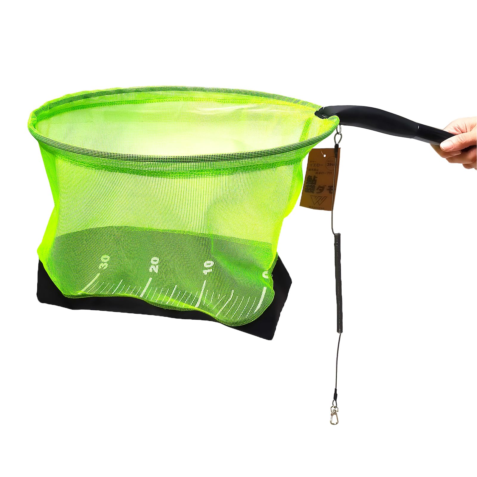 Amazon | WAVE GEAR 玉網 鮎袋ダモ 39cm 尻手ロープ付き タモ KP
