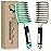 KTKUDY Detangling Brush Getting Knots Out without Pain - Boar Bristles HairBrush Make Hair Shiny & Healthier Vented Detangler Brush for Women Men Kids Wet and Dry Hair (Gold & Green)